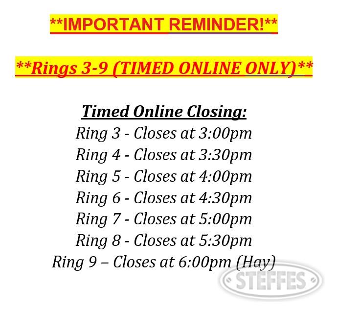Rings 3-9 (TIMED ONLINE ONLY)